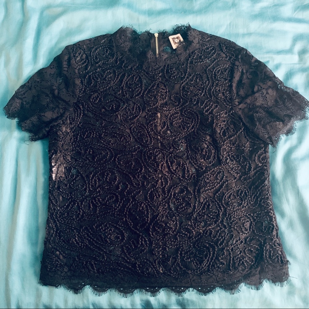 Anne Klein Lace Top - Picture 4 of 9